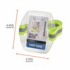 Squids By Ergodyne 3386 Hi-Vis Lime Arm Band ID Badge Holder, 10PK 3386HVPK10